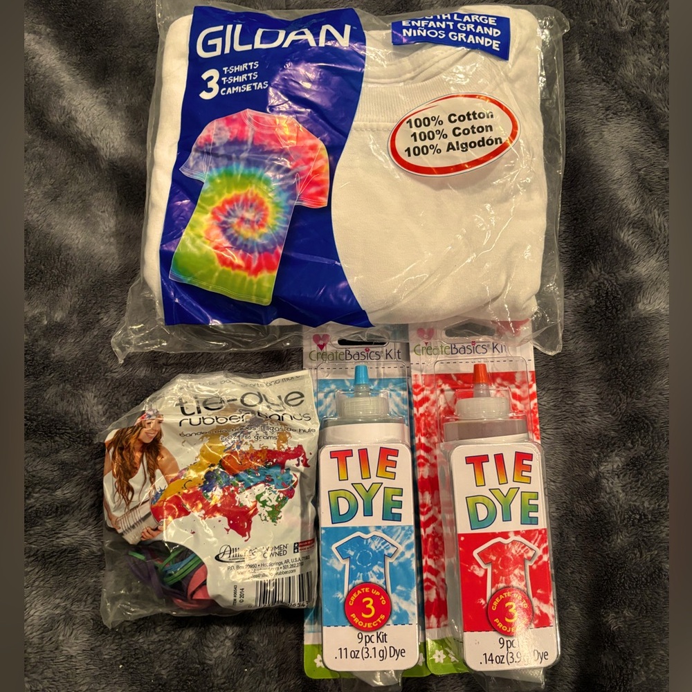 3 Youth Large Tie Dye Set